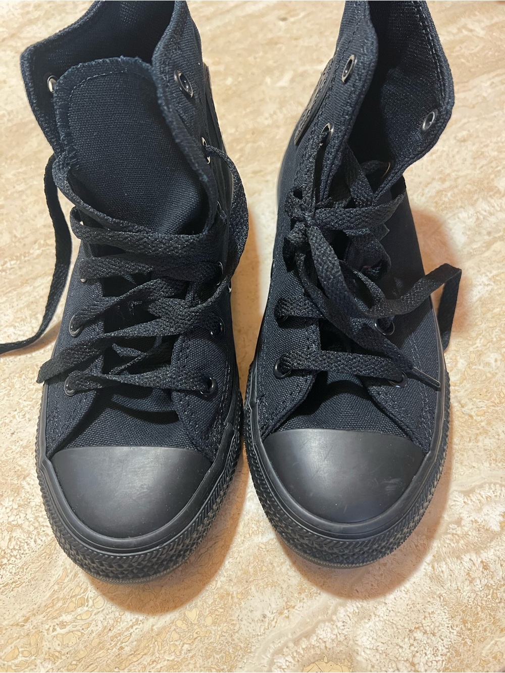 Youth Converse Black High-Top Canvas Sneakers